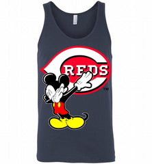 Disney Mickey Mouse Dabbing Cincinnati Reds Tank - zezetee