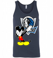Disney Mickey Mouse Dabbing Dallas Mavericks Tank - zezetee