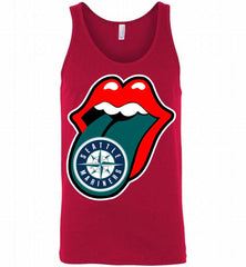 Seattle Mariners  x The Rolling Stones Logo Tank - zezetee