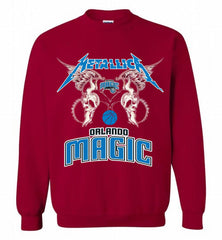 Metallica Orlando Magic Logo Crewneck Sweatshirt - zezetee