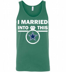 I MARRIED INTO THIS NFL Dallas Cowboys Fans Tank - zezetee