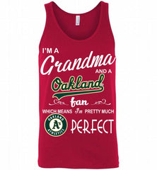 I'M A Grandma And A Oakland Athletics Fans Gift Tank - zezetee