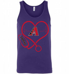 Nurse Heartbeat Arizona Diamondbacks Tank - zezetee