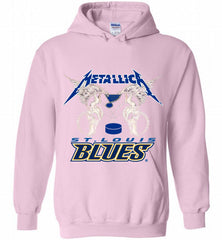Metallica St Louis Blues Logo Hoodie - zezetee