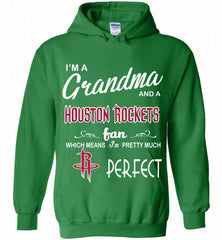 I'M A Grandma And A Houston Rockets Fans Perfect Hoodie - zezetee