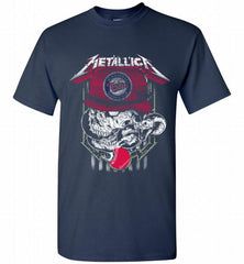 Metallica Skull Minnesota Twins Logo Shirt - zezetee