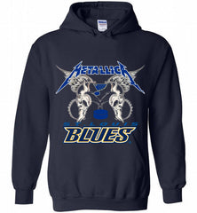 Metallica St Louis Blues Logo Hoodie - zezetee