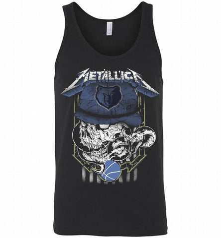 Metallica Skull Snake Memphis Grizzlies Tank - zezetee