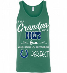 I'M A Grandpa And A Indianapolis Colts Pretty Much Perfect Tank - zezetee