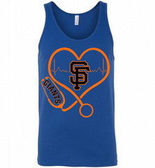 Nurse Heartbeat San Francisco Giants Tank - zezetee