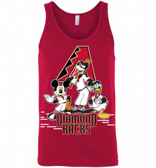 Mickey Goofy Donald Arizona Diamondbacks Teams Tank - zezetee