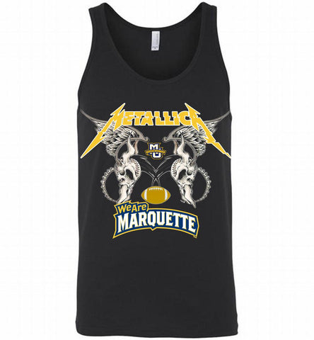 Metallica Marquette Golden Eagles Logo Tank - zezetee