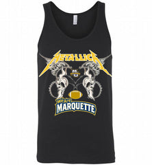 Metallica Marquette Golden Eagles Logo Tank - zezetee