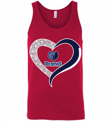 Memphis Grizzlies In Diamond Heart Tank - zezetee