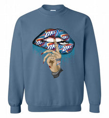 Oklahoma City Thunder Lip Shut The Fuck Up Crewneck Sweatshirt - zezetee