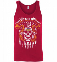 Metallica Snake Skull Denver Nuggets Logo Tank - zezetee