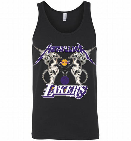 Metallica Los Angeles Lakers Logo Tank - zezetee