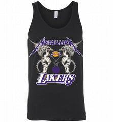 Metallica Los Angeles Lakers Logo Tank - zezetee