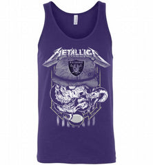 Metallica Skull Snake Oakland Raiders Tank - zezetee