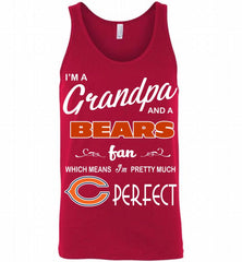 I'M A Grandpa And A Chicago Bears Pretty Much Perfect Tank - zezetee