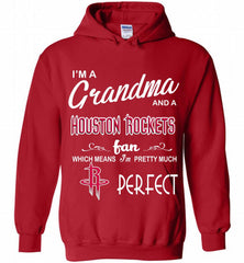 I'M A Grandma And A Houston Rockets Fans Perfect Hoodie - zezetee