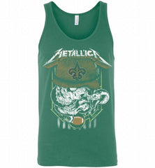 Metallica Skull Snake New Orleans Saints Tank - zezetee