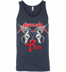 Metallica Louisiana Tech Bulldogs Logo Tank - zezetee