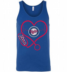 Nurse Heartbeat Minnesota Twins Tank - zezetee