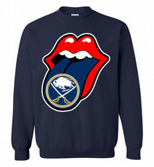 Buffalo Sabres  x The Rolling Stones Logo Crewneck Sweatshirt - zezetee