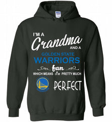 I'M A Grandma And A Golden State Warriors Fans Perfect Hoodie - zezetee