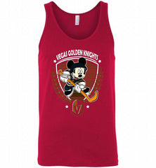 NHL HOCKEY MICKEY MOUSE TEAM VEGAS GOLDEN KNIGHTS Tank - zezetee