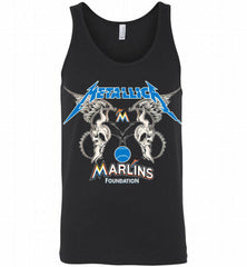 Metallica Miami Marlins Logo Tank - zezetee