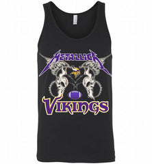 Metallica Minnesota Vikings Logo Tank - zezetee
