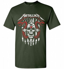 Metallica Snake Skull Chicago Bulls Logo Shirt - zezetee