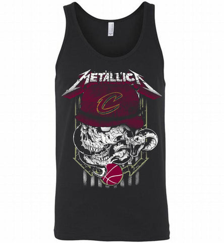 Metallica Skull Snake Cleveland Cavaliers Tank - zezetee
