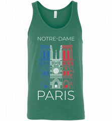 Notre Dame Paris French flag Tank - zezetee