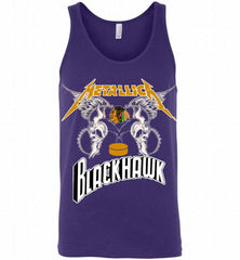 Metallica Chicago Blackhawks Logo Tank - zezetee