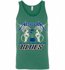 Metallica St Louis Blues Logo Tank - zezetee