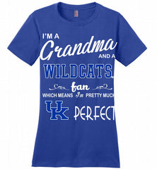 I'M A Grandma And A Kentucky Wildcats Fan Ladies Perfect - zezetee