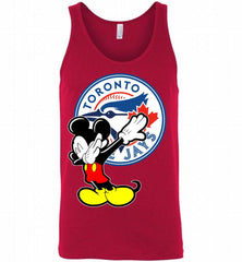 Disney Mickey Mouse Dabbing Toronto Blue Jays Tank - zezetee