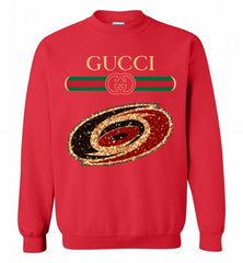 Gucci Carolina Hurricanes Logo Crewneck Sweatshirt - zezetee