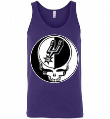 San Antonio Spurs Grateful Dead Logo Band Tank - zezetee