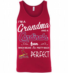 I'M A Grandma And A St Louis Cardinals Fans Gift Tank - zezetee