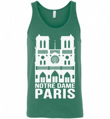 NOTRE-DAME PARIS FRANCE TSHIRT Tank - zezetee