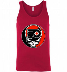 NHL TEAM PHILADELPHIA FLYERS X GRATEFUL DEAD LOGO BAND Tank - zezetee