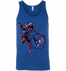 Deadpool Assassin Houston Texans Fan Tank - zezetee