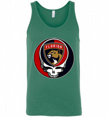 NHL TEAM FLORIDA PANTHERS X GRATEFUL DEAD LOGO BAND Tank - zezetee