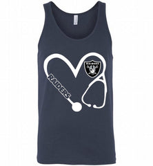 HEART 3-4 NURSE OAKLAND RAIDERS= Tank - zezetee