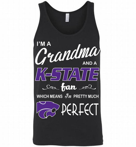 I'M A Grandma And A Kansas State Wildcats Fan Tank - zezetee