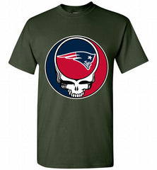 New England Patriots Grateful Dead Logo Band Shirt - zezetee